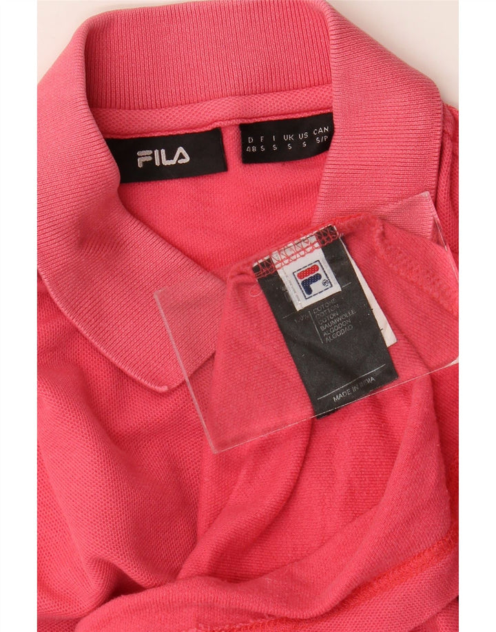 FILA Polo Homme Petit Rose Coton