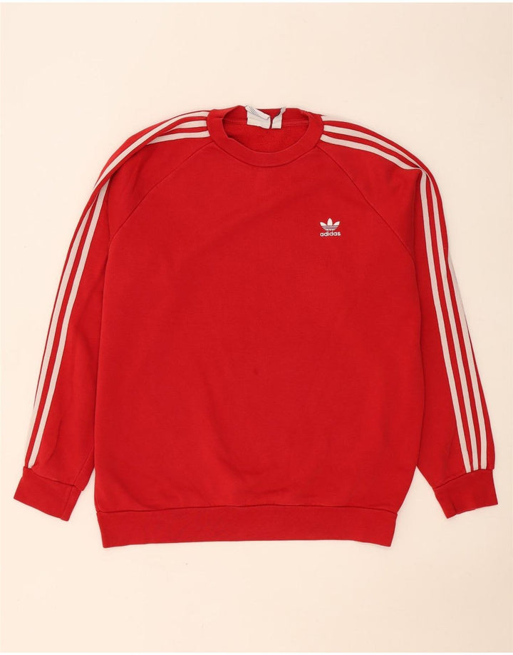 Adidas Mens Sweatshirt Jumper Grand Rouge Coton