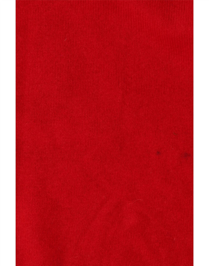Pringle Pull graphique à col rond pour homme XL Rouge Laine vierge