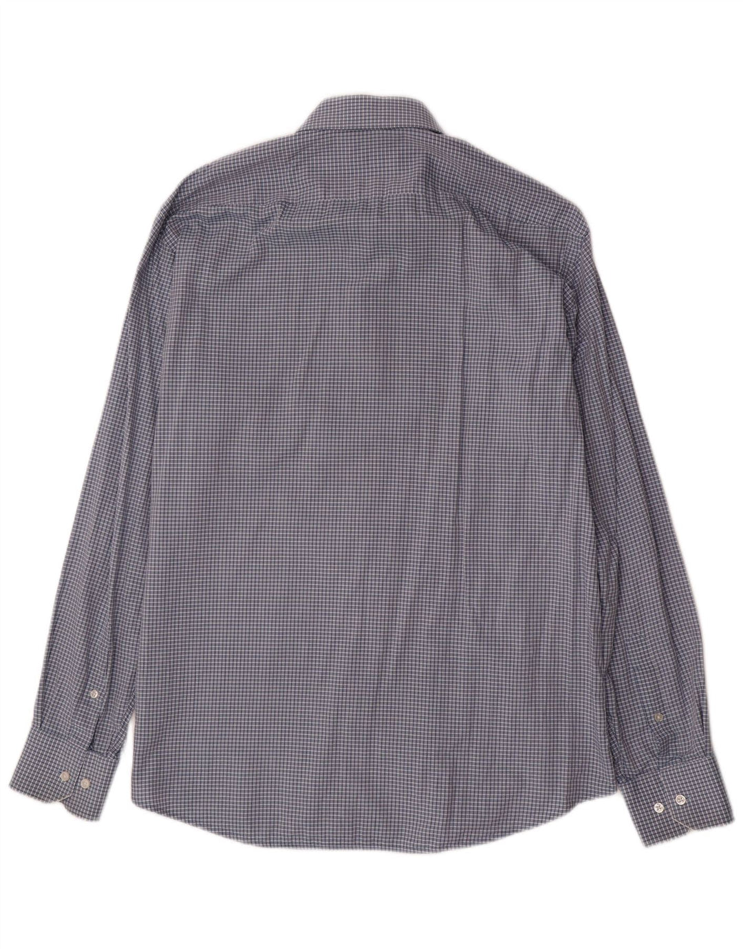 HUGO BOSS Chemise coupe régulière pour homme Taille 42 16 1/2 Grand Vichy Bleu