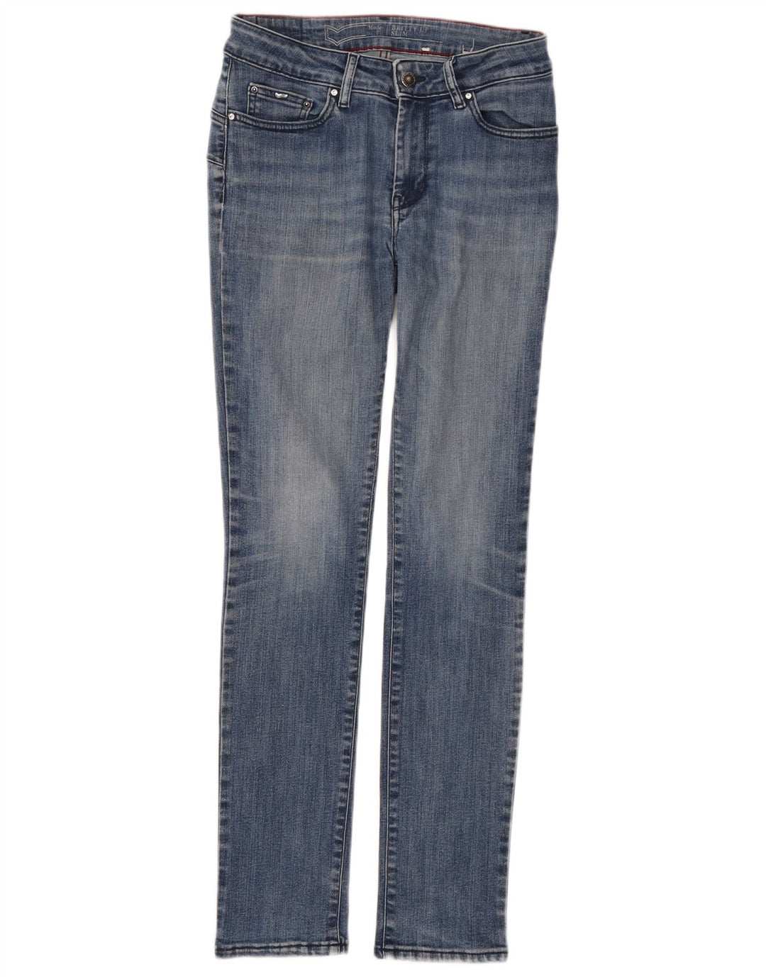 Gas Jean Slim Femme W26 L30 Bleu Coton
