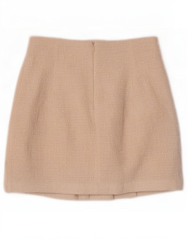 Zara Womens Mini Skirt XS W24 Off White Polyester