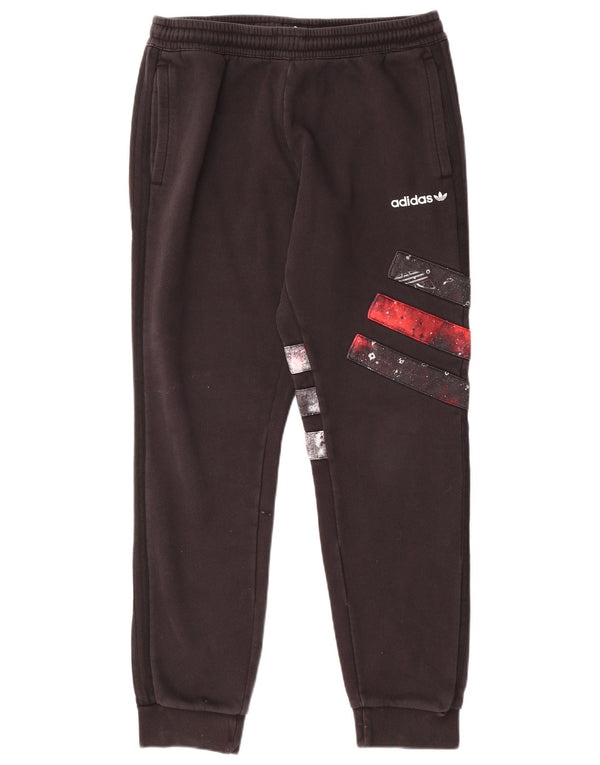 ADIDAS Pantalon de survêtement pour homme Pantalon de jogging Large Noir Colorblock Coton