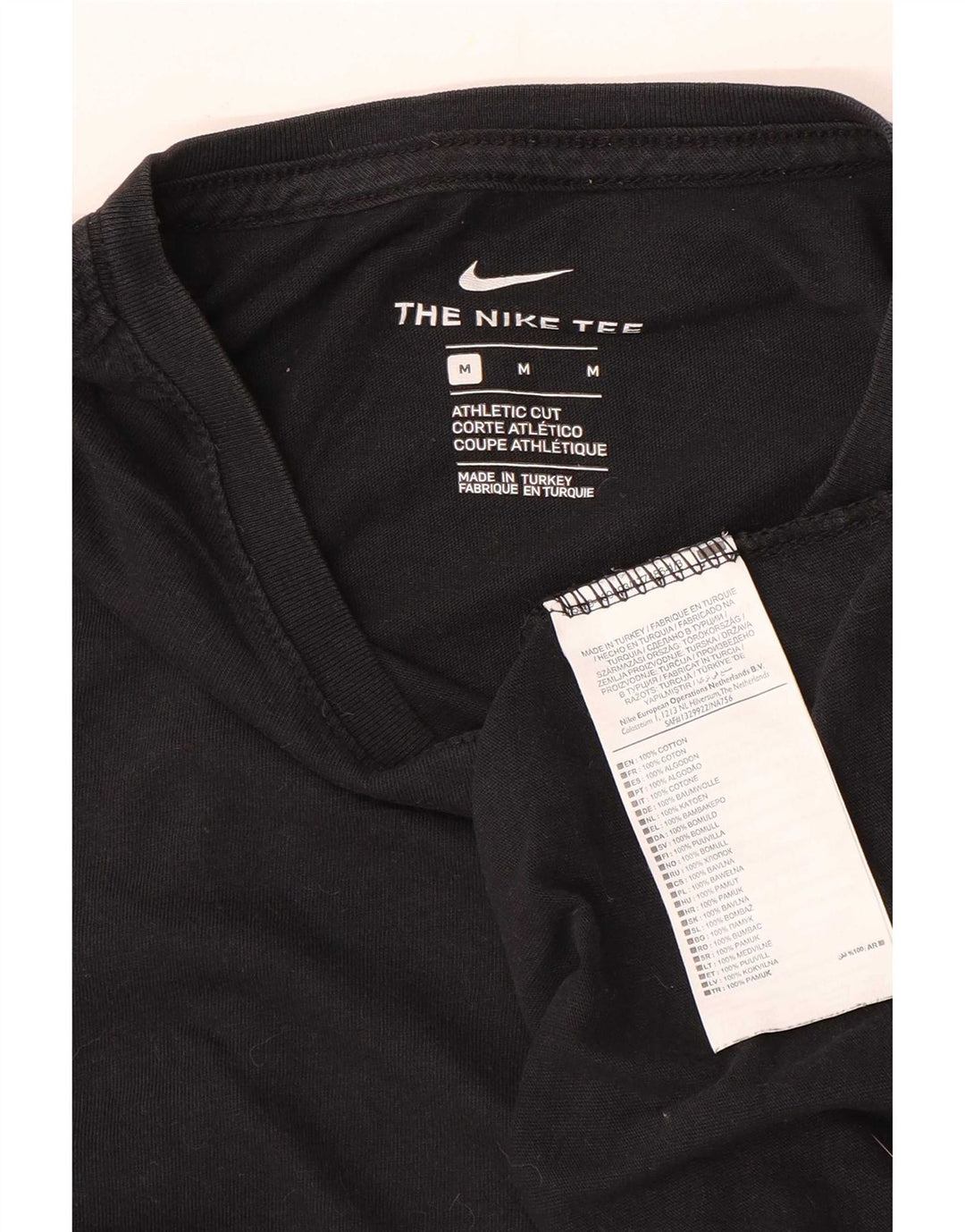 Nike Hommes Athletic Cut Graphic T-Shirt Haut Noir Moyen Coton