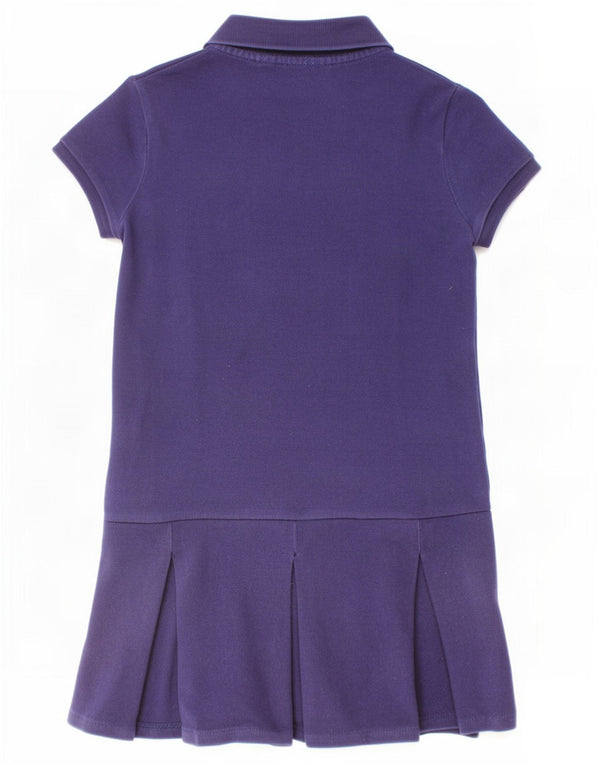 Polo Ralph Lauren Robe Polo Fille 5-6 Ans Bleu Marine Coton