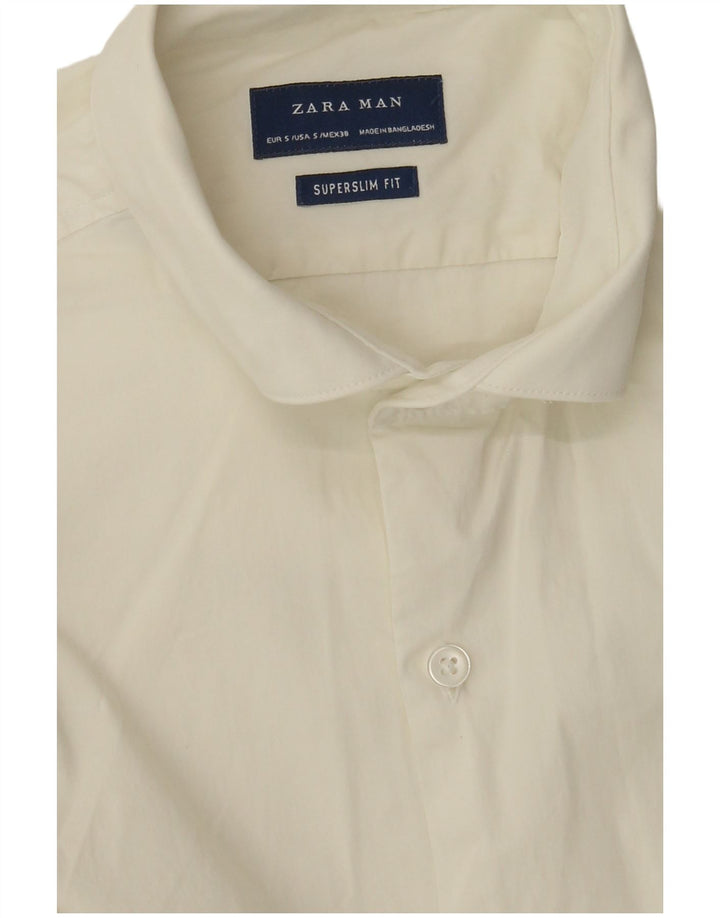 ZARA Mens Slim Fit Shirt Small White