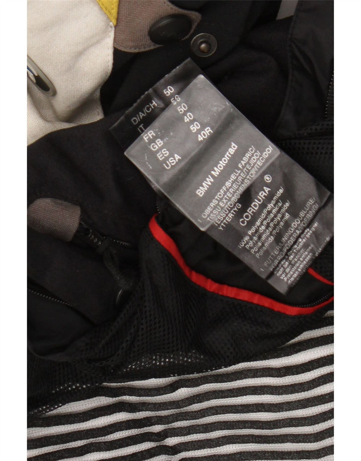BMW Motorrad Veste de moto Racer pour homme UK 40 Large Noir Colourblock