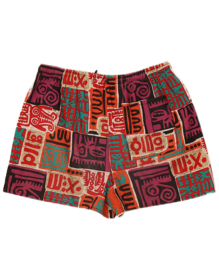 vintage Mens Shorts XL W38 Multicolore Patchwork Coton