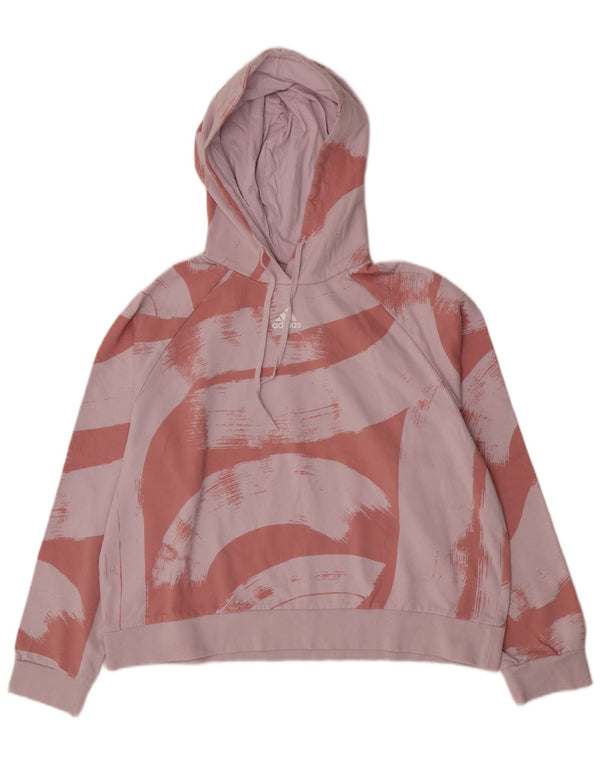 Adidas Pull à capuche coupe décontractée pour femme UK 16//18 Large Rose Colourblock