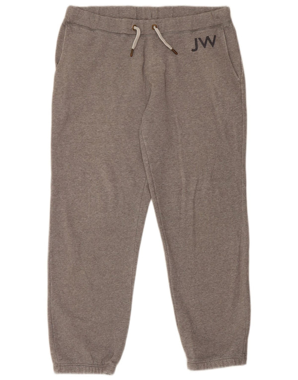 Jack Wills Pantalon de survêtement graphique pour homme en coton gris Taille L