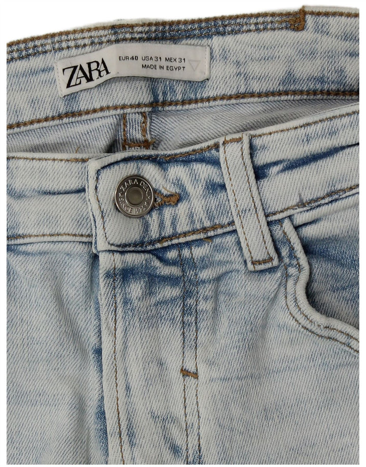 Zara Jean slim vieilli pour homme EU 40 Medium W31 L29 Bleu