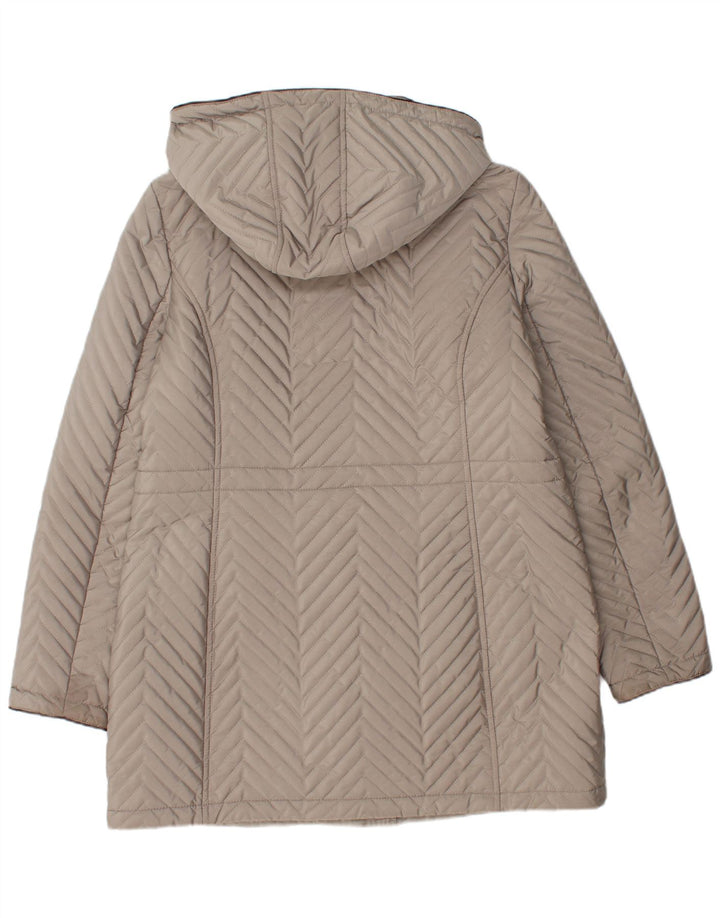 Dkny Manteau matelassé pour femme UK 16 Large Gris