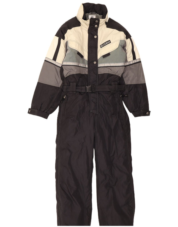 Colmar Combinaison de Ski à Capuche Femme IT 46 Large Noir Colourblock Sports