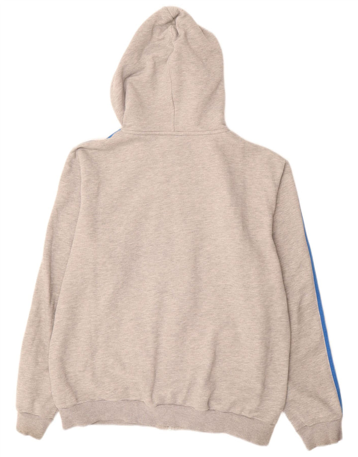 ADIDAS Pull à capuche zippé pour homme XL Gris Coton