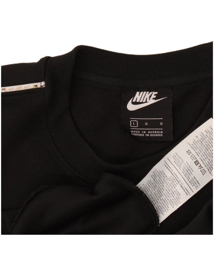 Nike Sweat-shirt graphique pour homme Grand noir Polyester