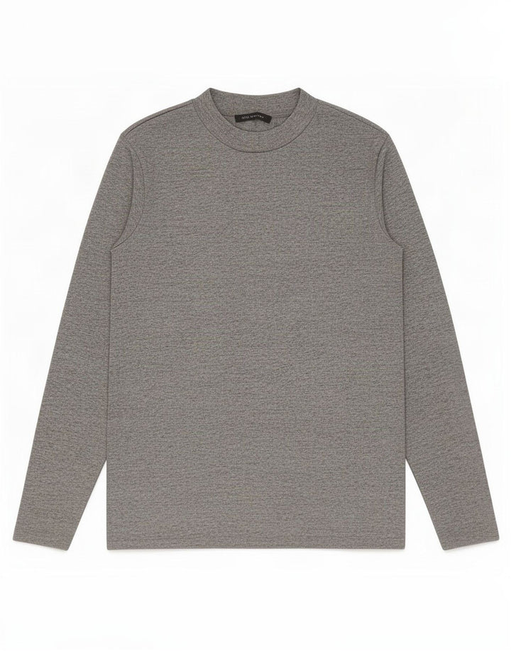 Marks & Spencer Haut à manches longues pour femme UK 44 Large Gris Moucheté Polyester
