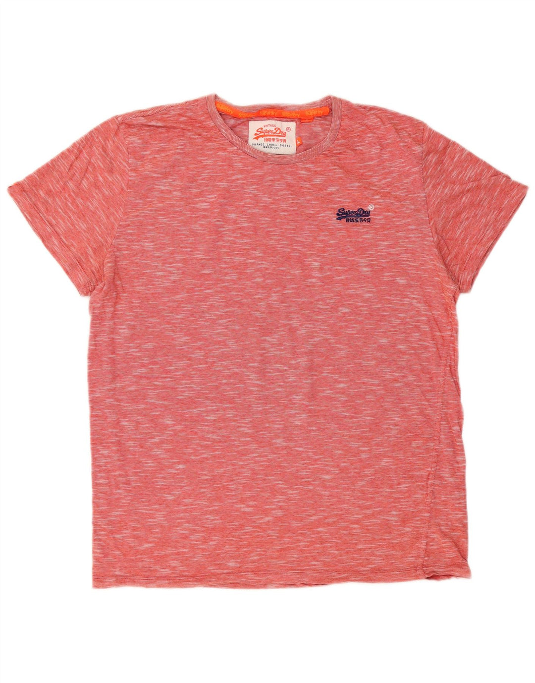 Superdry T-Shirt Top XL Rouge Moucheté Homme