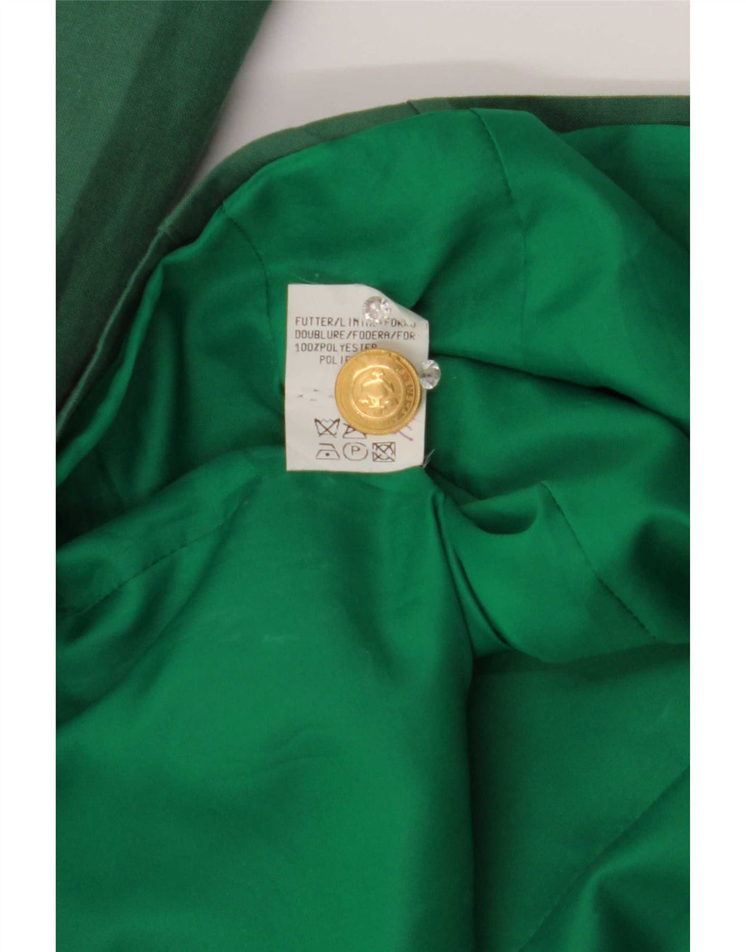 Levante Veste Blazer 4 Boutons Femme EU 36 Petit Vert Polyester