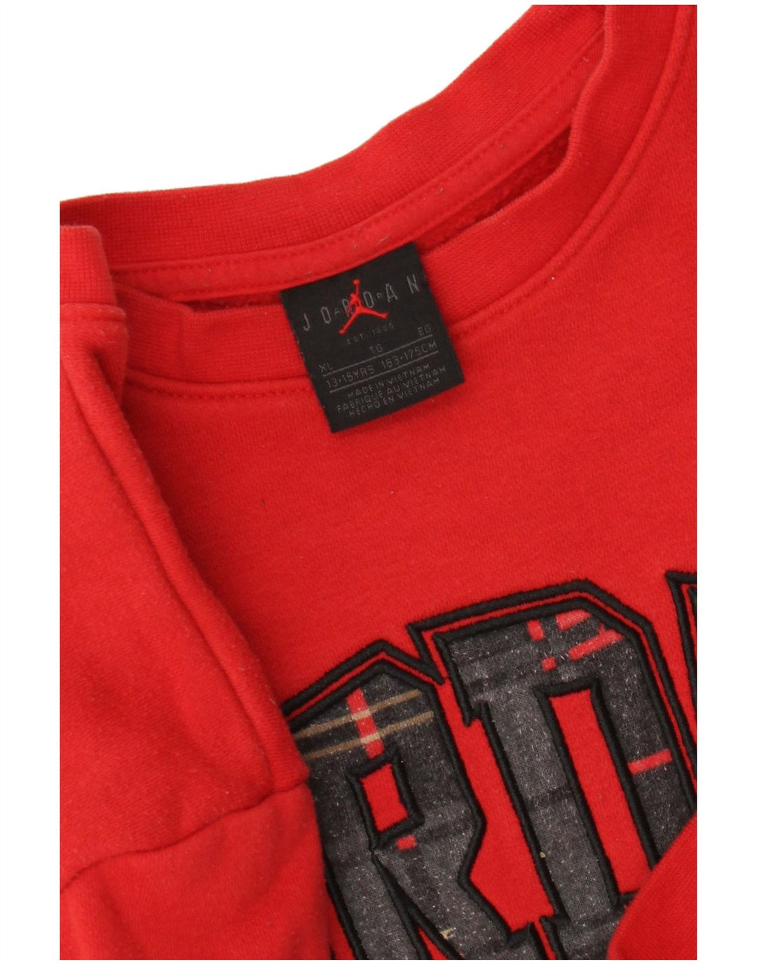 Jordan Sweat-shirt graphique pour garçon 13-14 ans XL Rouge