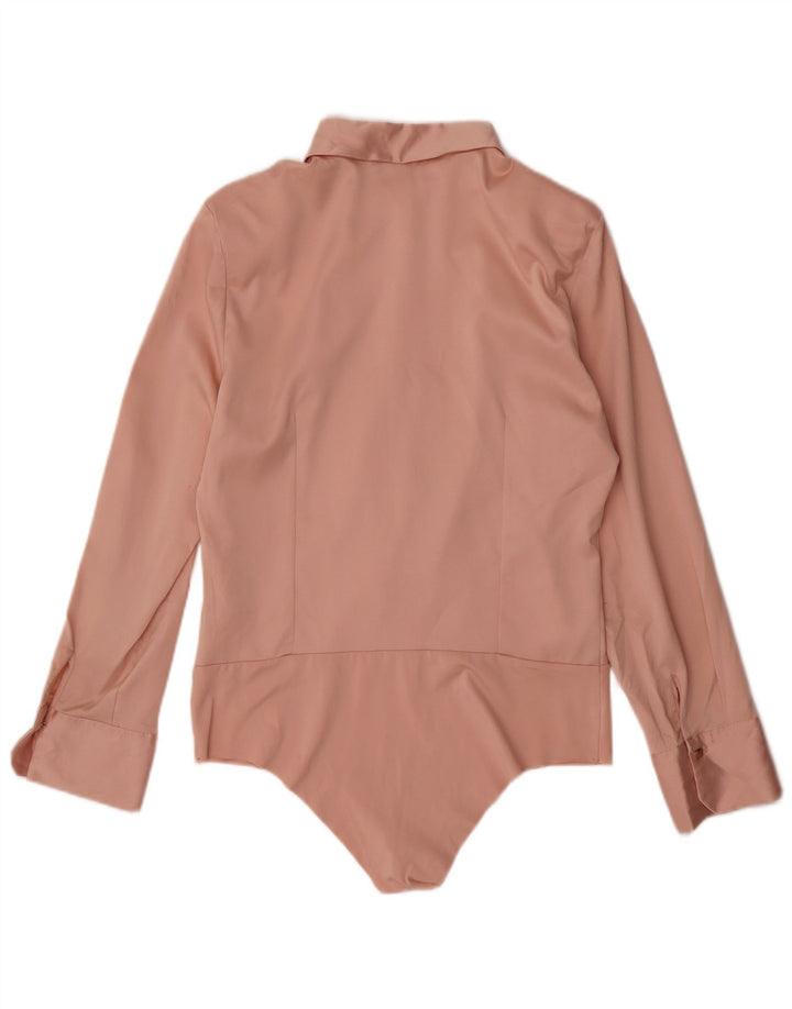 Zara Femme Chemise Body UK 14 Grand Rose Polyester