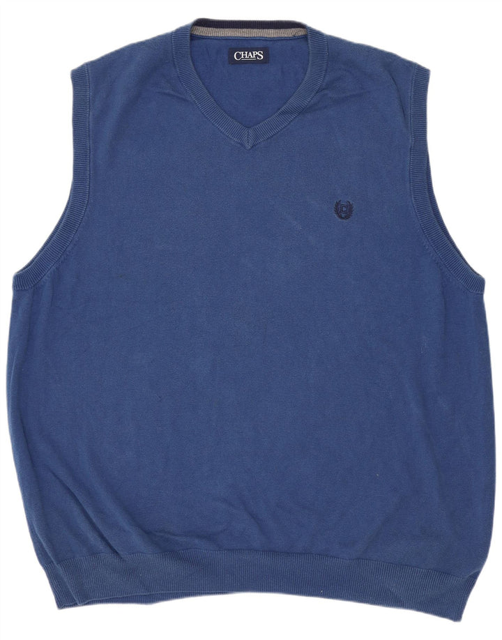 CHAPS Débardeur Homme XL Bleu Coton