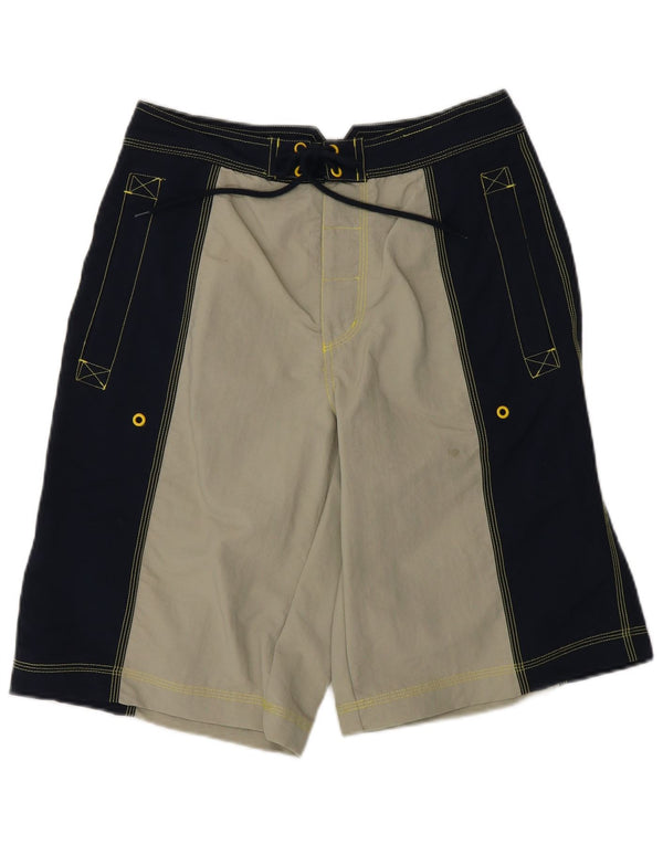 Adidas Short de Bain Graphique Garçon 13-14 Ans Bleu Marine Colorblock