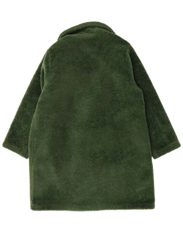 MICHAEL KORS Manteau surdimensionné en fausse fourrure pour femme UK 18 XL Vert Polyester