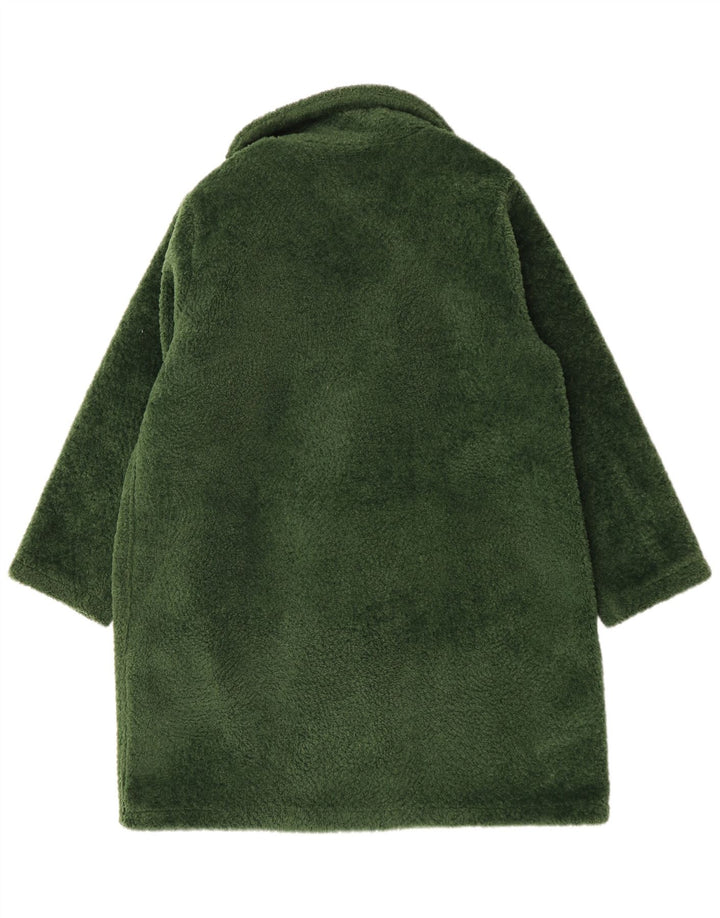 MICHAEL KORS Manteau surdimensionné en fausse fourrure pour femme UK 18 XL Vert Polyester