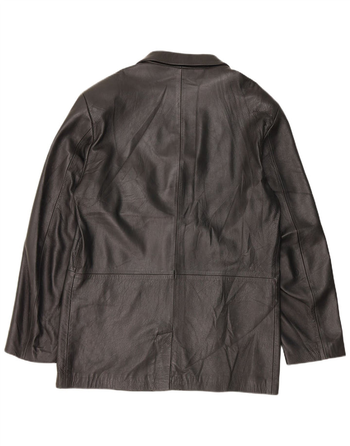 veste en cuir homme vintage IT 52 XL Noir