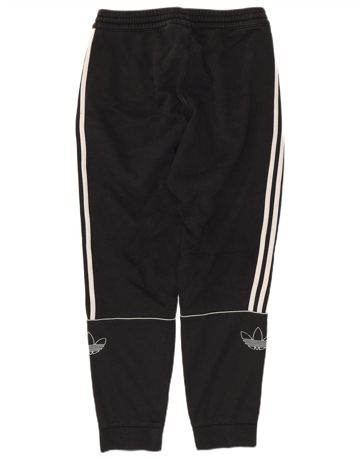 ADIDAS Pantalon de survêtement graphique pour homme en coton noir moyen