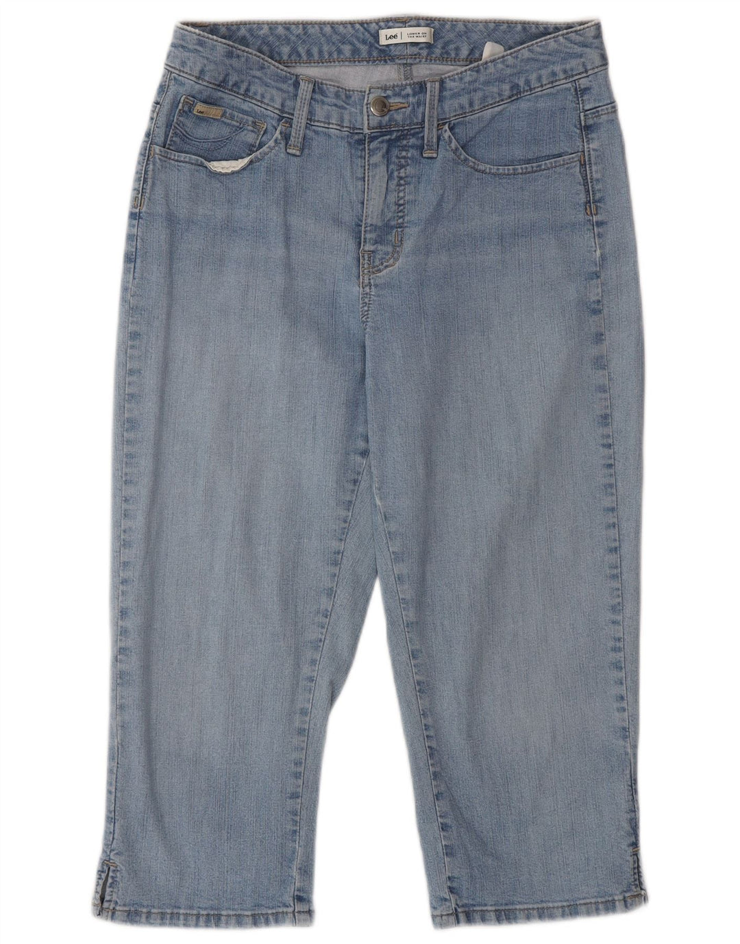 Lee Jean Capri Taille Basse Femme W28 L20 Bleu