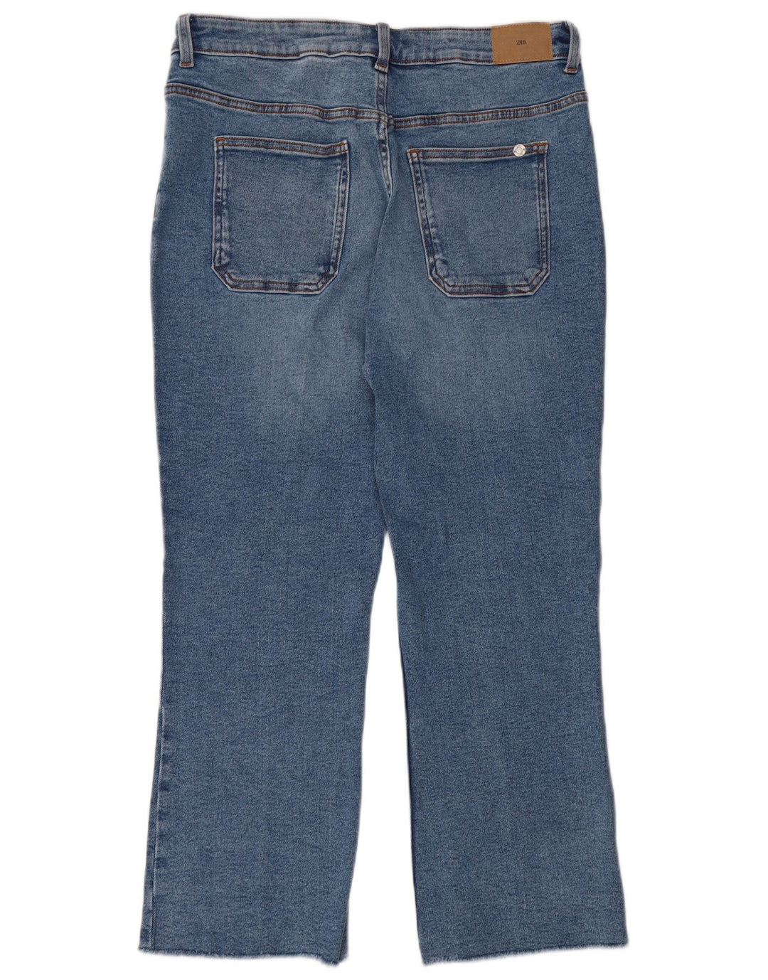Zara Jean droit pour femme EU 42 Large W32 L27 Bleu