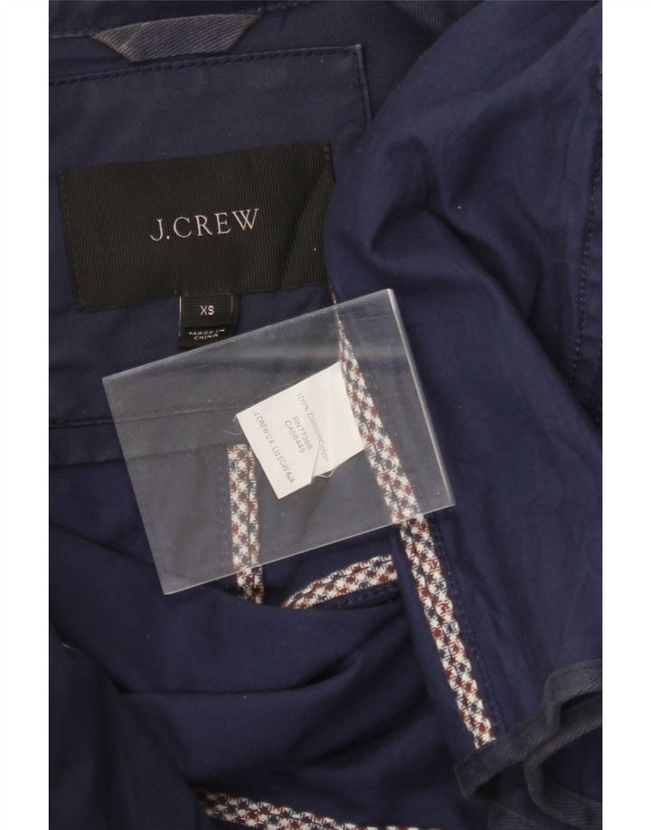 J. CREW Womens Utility Jacket UK 6 XS Navy Blue Cotton Vintage J. Crew and Second-Hand J. Crew from Messina Hembry 
