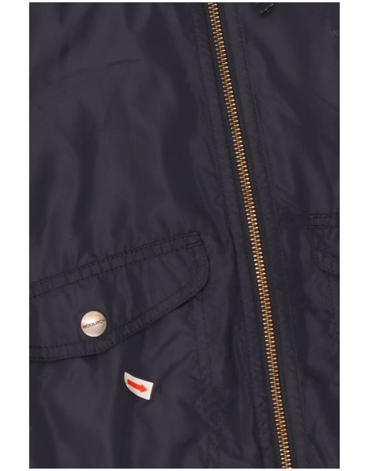 WOOLRICH Blouson Bomber Garçon 5-6 Ans Bleu Marine Colourblock