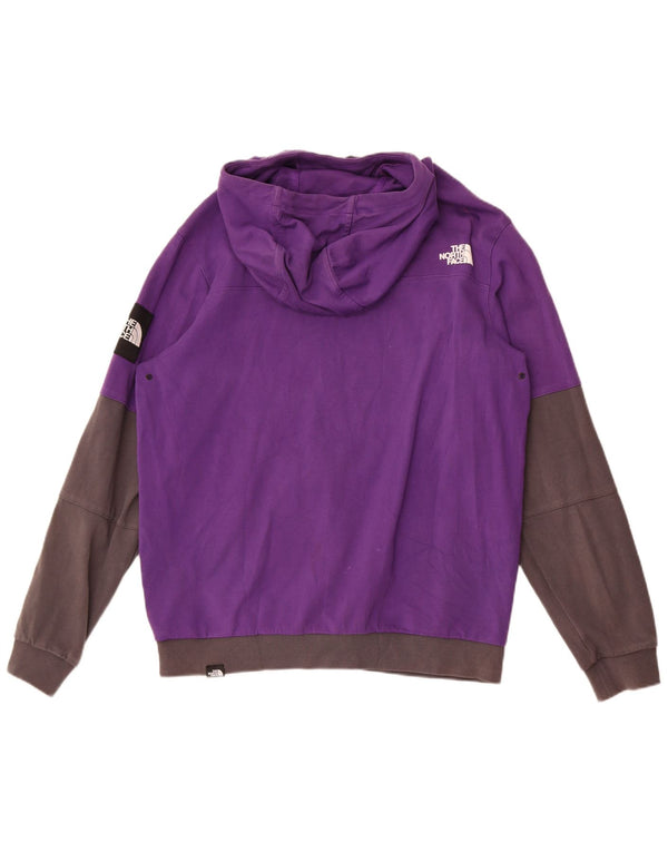 The North Face Pull à capuche graphique pour homme Grand coton color block violet
