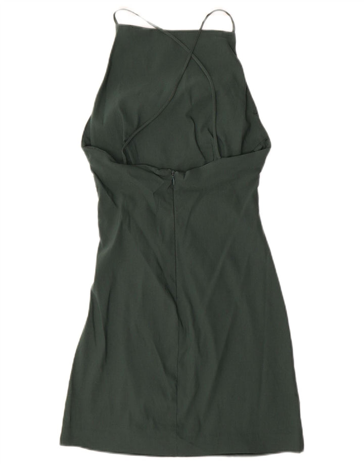 Zara Robe d'été pour femme UK 8 Small Vert