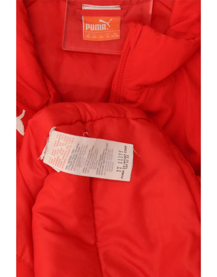 Puma Veste matelassée garçon 13-14 ans Rouge Colorblock Polyester