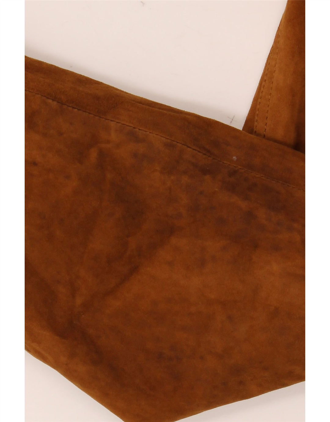 VINTAGE Veste Bomber En Daim Homme IT 58 4XL Cuir Marron