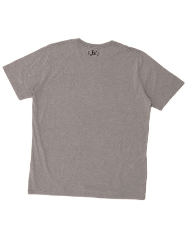 Under Armour T-Shirt Heat Gear Graphic Homme XL Gris Coton