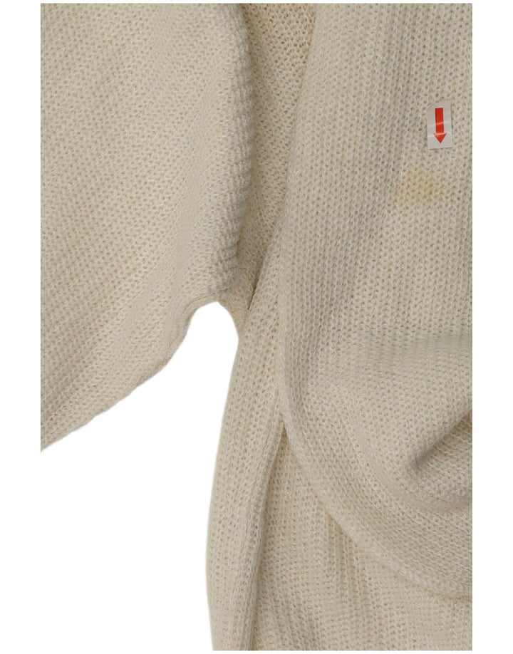 DALMINE Mens Crew Neck Jumper Sweater IT 52 Large White Colourblock