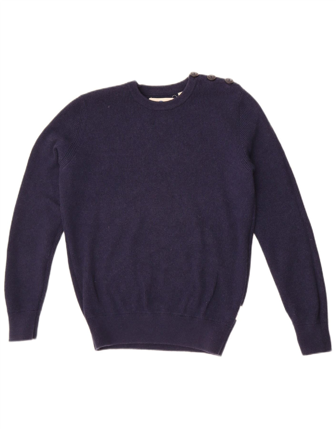 North Sails Pull à col rond pour homme Petit coton bleu marine