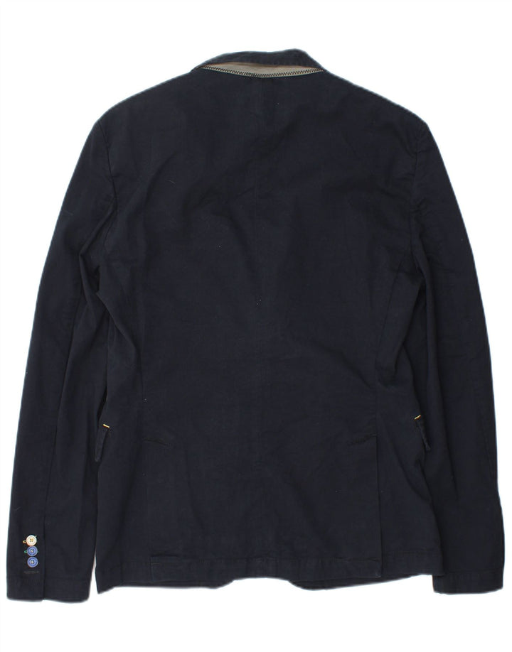 Zara Veste blazer à 2 boutons pour homme UK 38 Bleu marine moyen