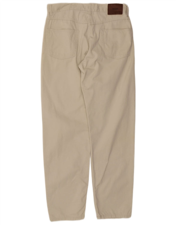 HUGO BOSS Jean Arkansas Tapered Homme Blanc W34 L32 Coton