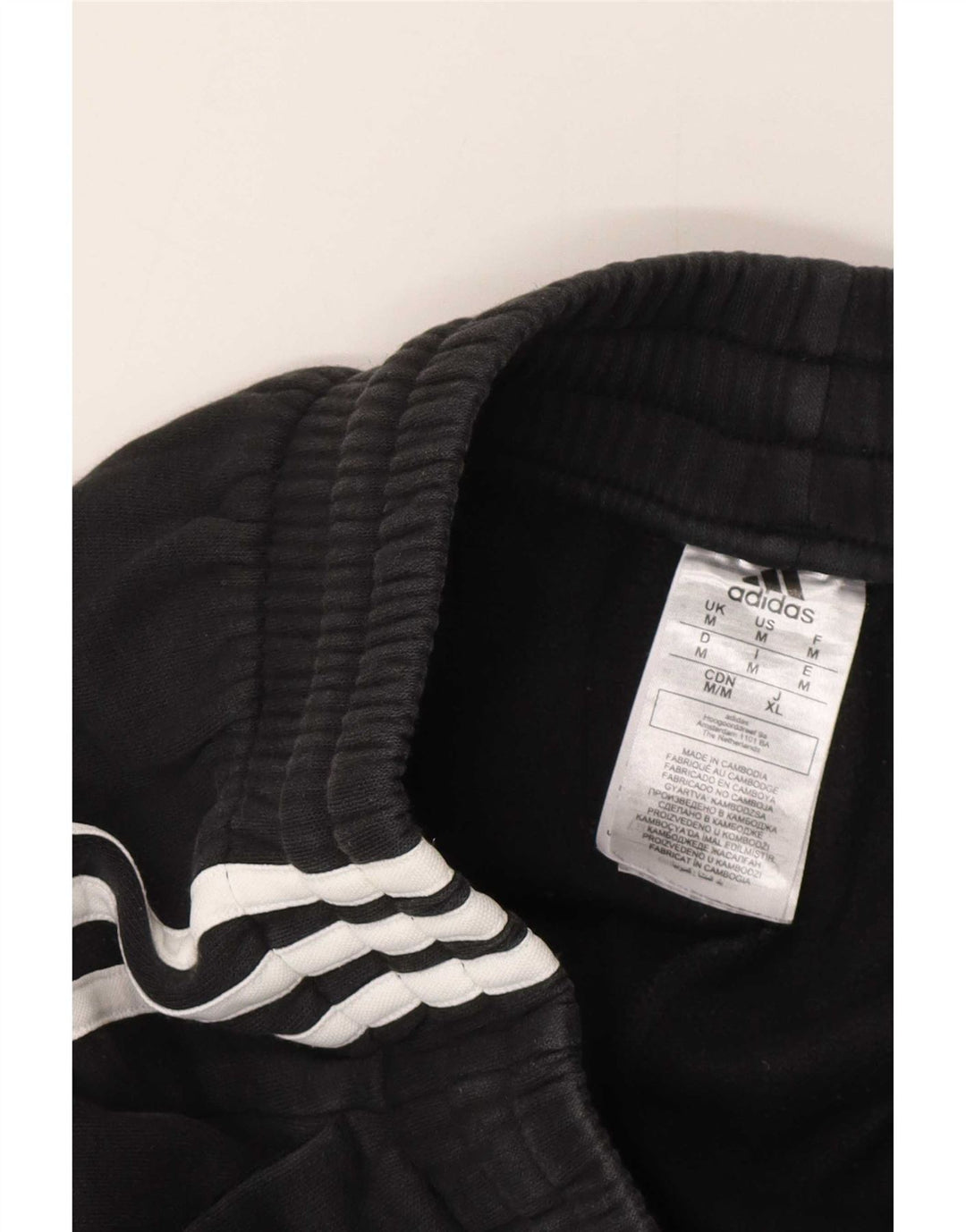 Adidas Pantalon de survêtement pour homme en coton noir moyen