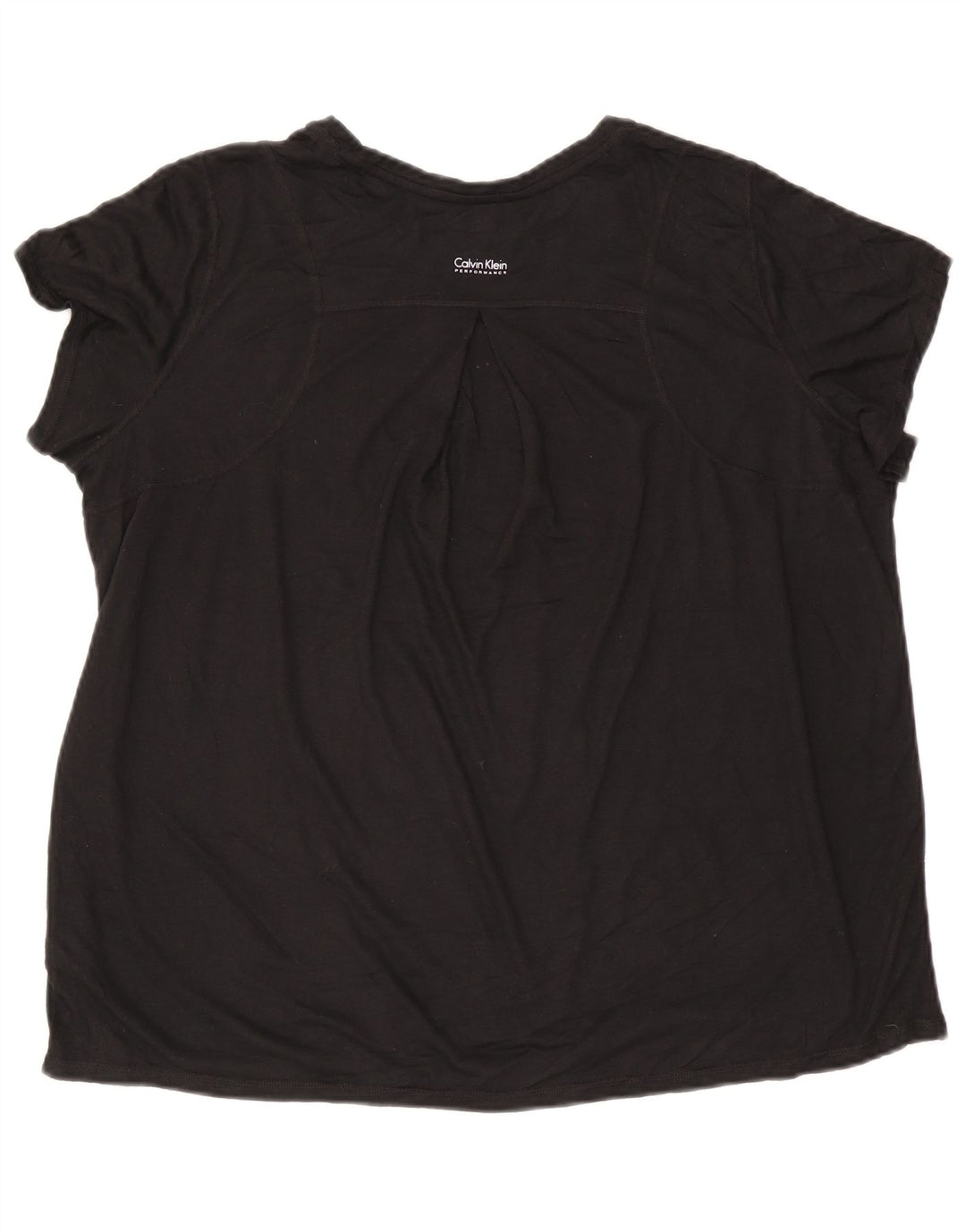 CALVIN KLEIN T-Shirt Femme Top UK 20 2XL Noir Polyester