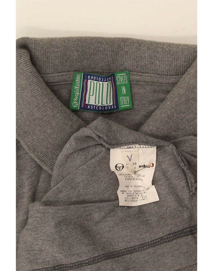 Sergio Tacchini Polo Homme IT 50 Gris Moyen Coton