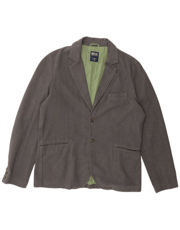 Rifle Veste Blazer 2 Boutons Homme UK 44 2XL Gris Coton