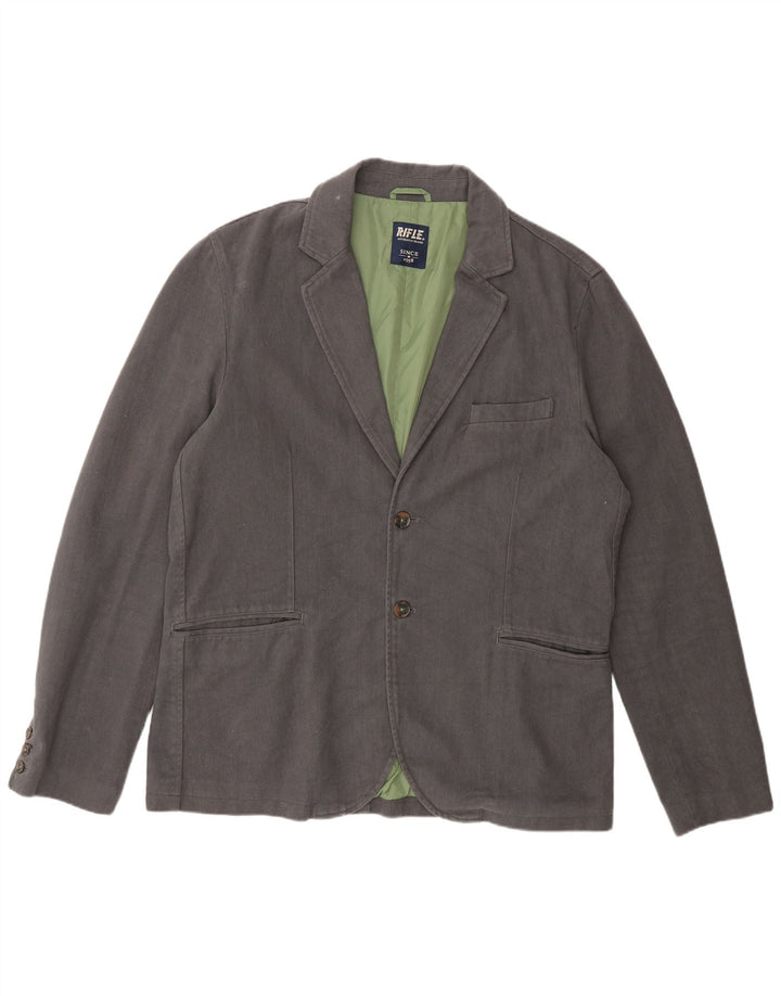 Rifle Veste Blazer 2 Boutons Homme UK 44 2XL Gris Coton