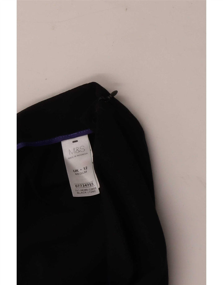 Marks & Spencer Pantalon de costume bootcut pour femme UK 12 Medium W32 L30 Noir