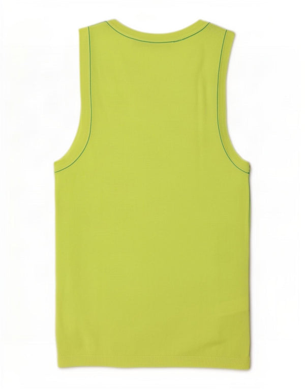 Zara Débardeur Femme UK 12 Viscose Vert Moyen